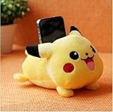 Super Cute Plush Soft Animal Toy Mobile Phone Stand Holder Seat (Pikachu)