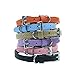PUPTECK 2 PCS Soft Genuine Leather Cat Kitten Collar with Bells Adjustable for Girl Boy Cats Puppy - Black, Khaki