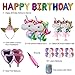 Unicorn Party Supplies Favors Headband Included,Rainbow Party Decorations for Kids,1 Glitter Unicorn Headband for Birthday Girl,1 Rainbow Happy Birthday Banner,24 Foil & Latex Balloons with Air Pump