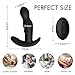 Anal Vibrator Prostate Massager with 10 Modes of Stimulation and 3 Rotating Seeds Silicone P spot Anal Butt Plug Perineum,G-spot Butterfly Vibrator Sex Toy for Men,Women
