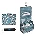 Cocoly Portable Hanging Toiletry Bag Travel Organizer Cosmetic Bag for Women Makeup or Men Shaving Kit with Hanging Hook
