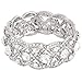 Fairy Moda Crystal Wedding Bridal Bracelet for Brides Bridesmaids