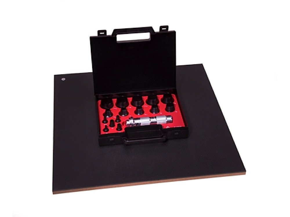 Allpax AX1301 Hollow Punch Kit, 16-piece, Knurled Grip Type, Steel