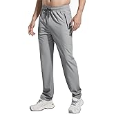 PJZHJ Men's Lightweight Hiking Pants Water Resistant Quick-Dry Rain Pants Elastic Waist Outdoor Sweatpants