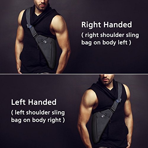 NIID FINO Sling Shoulder Crossbody Bag Classic Chest Bag Slim Backpack