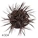 MORICA Tousled Updo Messy Bun Hair Piece Hair Extension with Elastic Rubber Band Updo Wavy Bun Extensions Synthetic Hair Extensions Scrunchies Chignons Hairpiece for Women (Color:4/30#)