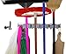 TROLIR Not Yet Another Mop and Broom Holder, Clips Hold Everything Better Than Rollers, Wall Mount by 2 Screws Only, Tools Organizer for Garden, Closet, Garage or Laundry, Configurable 4 Positions, 4 Hooks