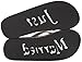 Darice VL2027 Wedding Just Married Mens Flip Flops Sandals, Black (Medium)