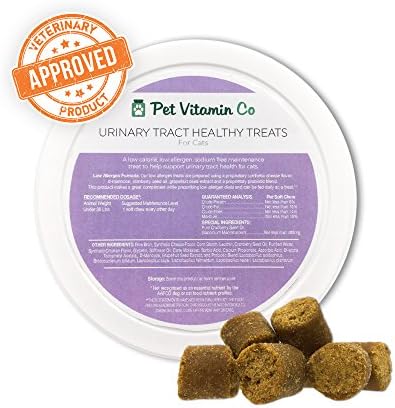 Pet Vitamin Co - Urinary Tract Support Cranberry Treats For Cats ✔ Cures &amp; Halts Recurring ✔ Painful Infections ✔ No More Antibiotics &amp; Mistakes ✔ Bladder &amp; Kidney Strength ✔ Made in USA ✔ 30 Chews