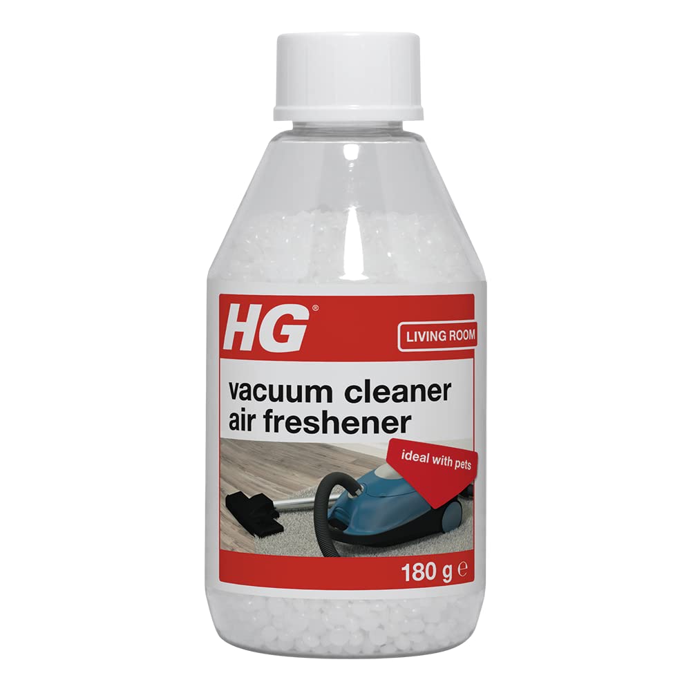 HG Vacuum Cleaner Air Freshener and Deodoriser for 10 Vacuum Cleaning Dust Bags, Hoover Freshener Crystals Help Remove Pet Odours, Fresh Fragrance – 180g (170030106)