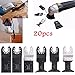 Saw Blades, Baban 20 Pcs Multitool Blades Wood/Soft Metal Oscillating Multitool Quick Release Saw Blades Mixed Universal Blade Set Compatible with Most of Oscillating Tool