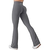 YEOREO Mini Flare Leggings for Women 28.5"/30.5"/32.5" Hidden Scrunch Workout High Waisted No Front Seam Craze Gym Yoga Pants