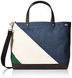 Jack Spade Men's Diagonal Dipped Coal Bag, Natural/Navy