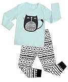 Girls Totoro Pajamas For Children Cats 2 Piece Sleepwear Boys Cotton Clothes Set