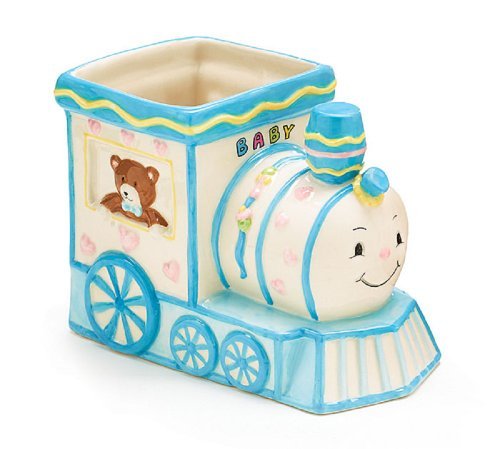 Smiley Choo Choo Train Engine Planter/holder Adorable Baby Nursery or Shower Decor