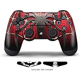 Skins for PS4 Controller - Stickers for Playstation 4 Games - Decals Cover for PS4 Slim Sony Play Station Four Controllers PS4 Pro Accessories PS4 Remote Wireless Dualshock 4 Skin - Window Spider