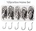 200pcs/lot Octopus Barb Fishing Hooks Beak Baitholder Hook with 2 Baitholder Barbs Jig Fish Hooks