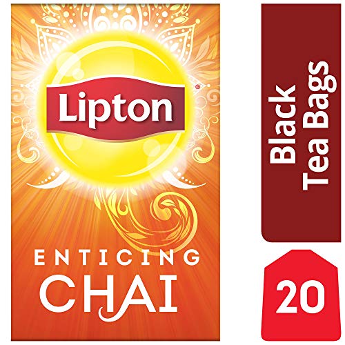 Lipton Black Tea Bags, Enticing Chai 20 ct