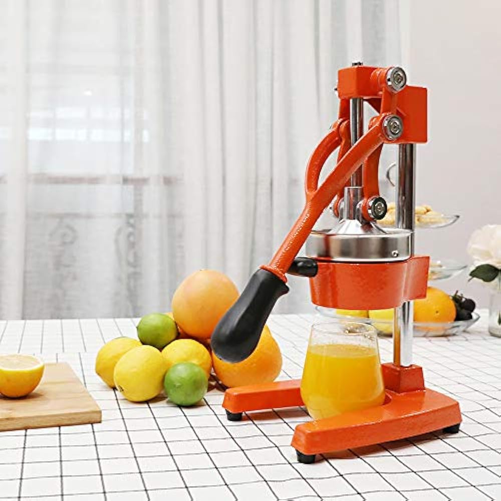 Commercial Grade Citrus Juicer, Hand Press Manual Fruit Squeezer Orange