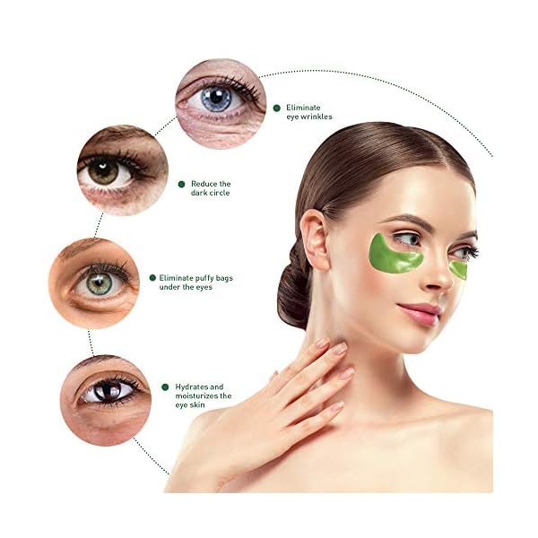 Phichy-Under-Eye-Mask-Collagen-Under-Eye-Patches-New-Upgrade-eye-masks-skincare-Anti-Aging-Anti-Wrinkles-and-Fine-Lines-Reducing-Dark-Circles-Puffy-Eyes-Men-and-Women-Moisturizing-Dark-green Phichy Under Eye Mask, Collagen Under Eye Patches, New Upgrade eye masks skincare, Anti-Aging, Anti-Wrinkles and Fine…