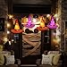 YUNLIGHTS Halloween Decorations 6Pcs Witchs Hat Decor Light 33ft String Lights for Indoor,Outdoor,Garden, Trees, Party Decor
