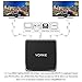 VORKE 1 in 2 Out HDMI Splitter, HDMI 2.0b, 18Gbps, HDCP2.2, 4K@60Hz(4:4:4) Splitter for PS4 Pro, Xbox ons s, ROKU4, Blu-Ray Player