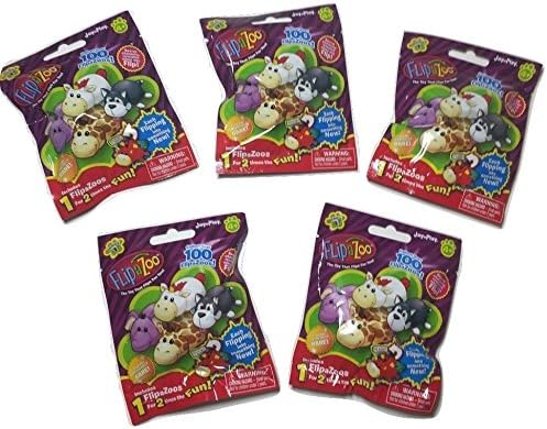 Set of 5: FlipaZoo Blind Bags SERIES 1 Mini Collectible Figures