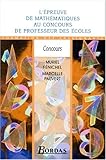 EPREUVE DE MATHS AU CRPE (Ancienne Edition) by 