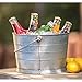 FarmStand 2.5Gallon Glass Beverage Dispenser Galvanized Steel Stand Drink Bucket