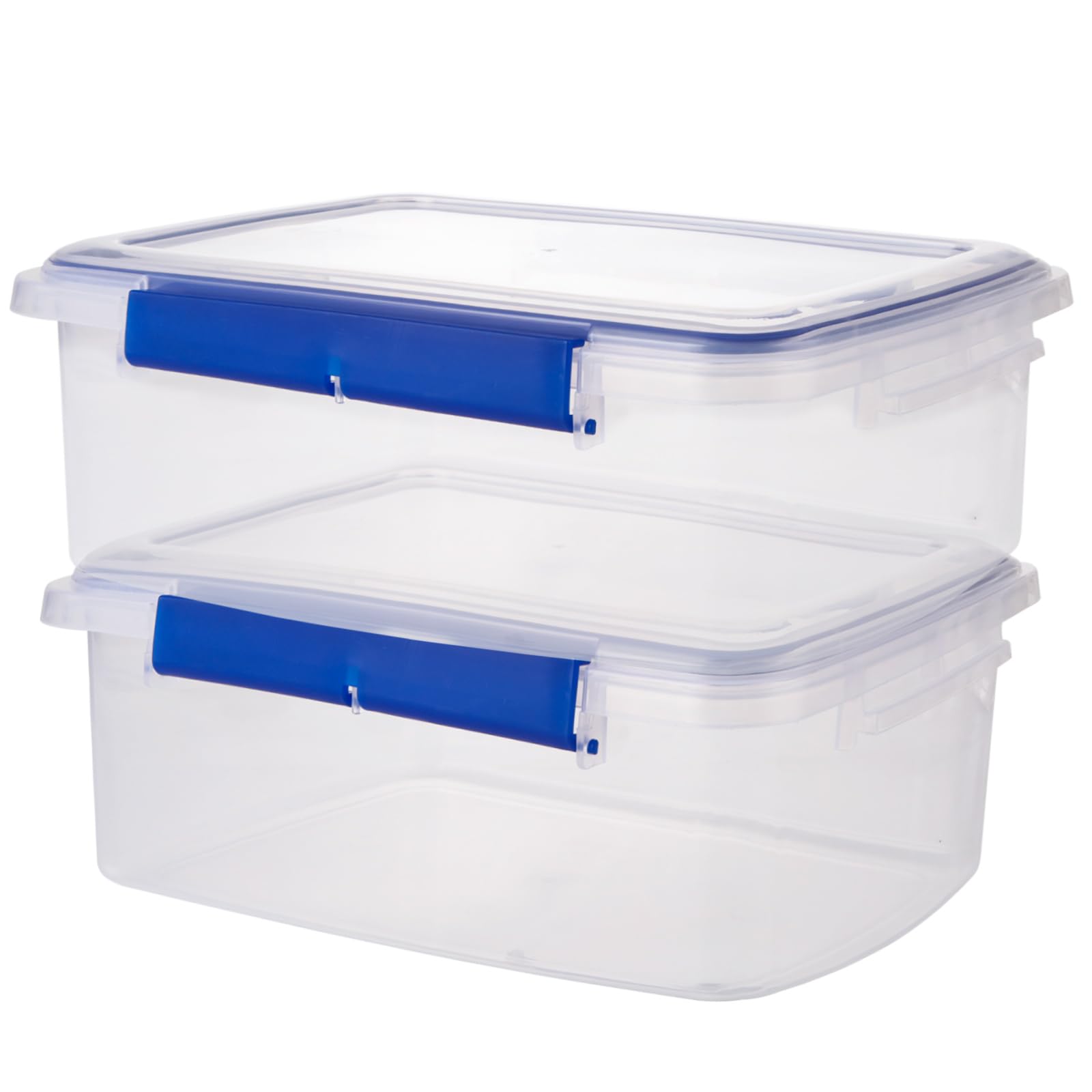 Photo 1 of MUXHEL 2 Pcs Large Food Storage Containers with Airtight Lid, 5.5L Reusable Meal Prep Container, Food-Grade Plastic Bread Box for Homemade Bread, Cookies, Food