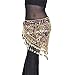 BellyLady Belly Dance Gold Coins Costume Hip scarf, Tribal Egyptian Coin Belt