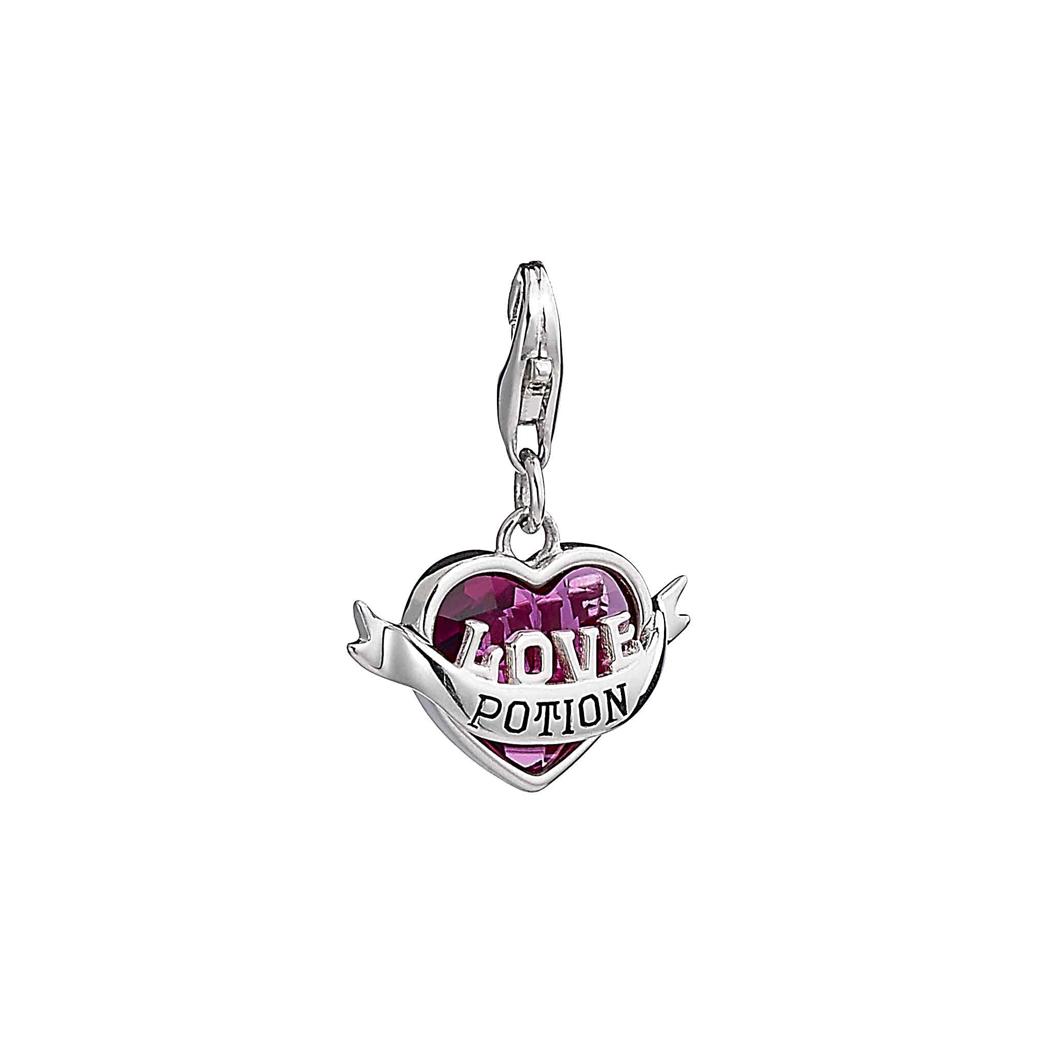 Harry Potter Official Sterling Silver Love Potion Clip on Charm with Crystal by The Carat Shop