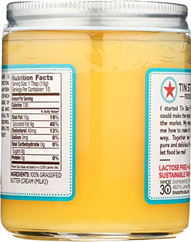 Tin Star Foods, Grassfed Ghee, 8 oz