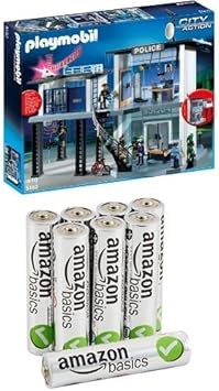 playmobil police station with alarm system
