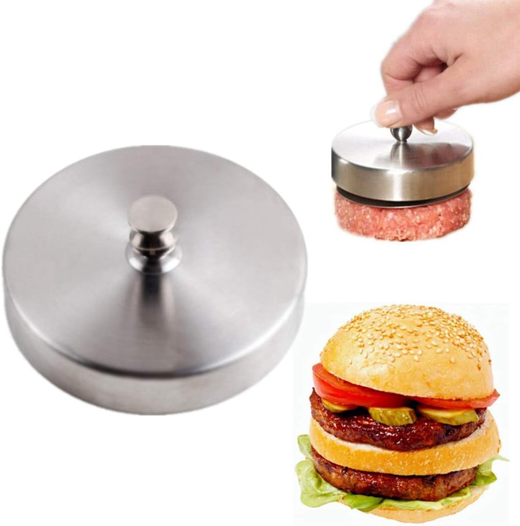 JUSTDOLIFE Burger Press Stainless Steel Hamburger Maker for Kitchen