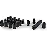 Gorilla Automotive 21133BC Small Diameter Acorn Black 5 Lug Kit (12mm x 1.50 Thread Size) - Pack of 20