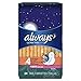 Always Ultra Thin Feminine Pads with Wings for Women, Size 4, Overnight Absorbency, Scented, 24 Count - Pack of 6 (144 Count Total)