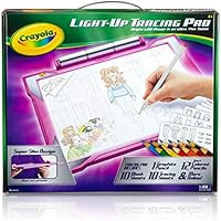 Crayola Light-Up Tracing Pad Pink, Amazon Exclusive, Gift, Toys for Girls, Ages 6, 7, 8, 9, 10