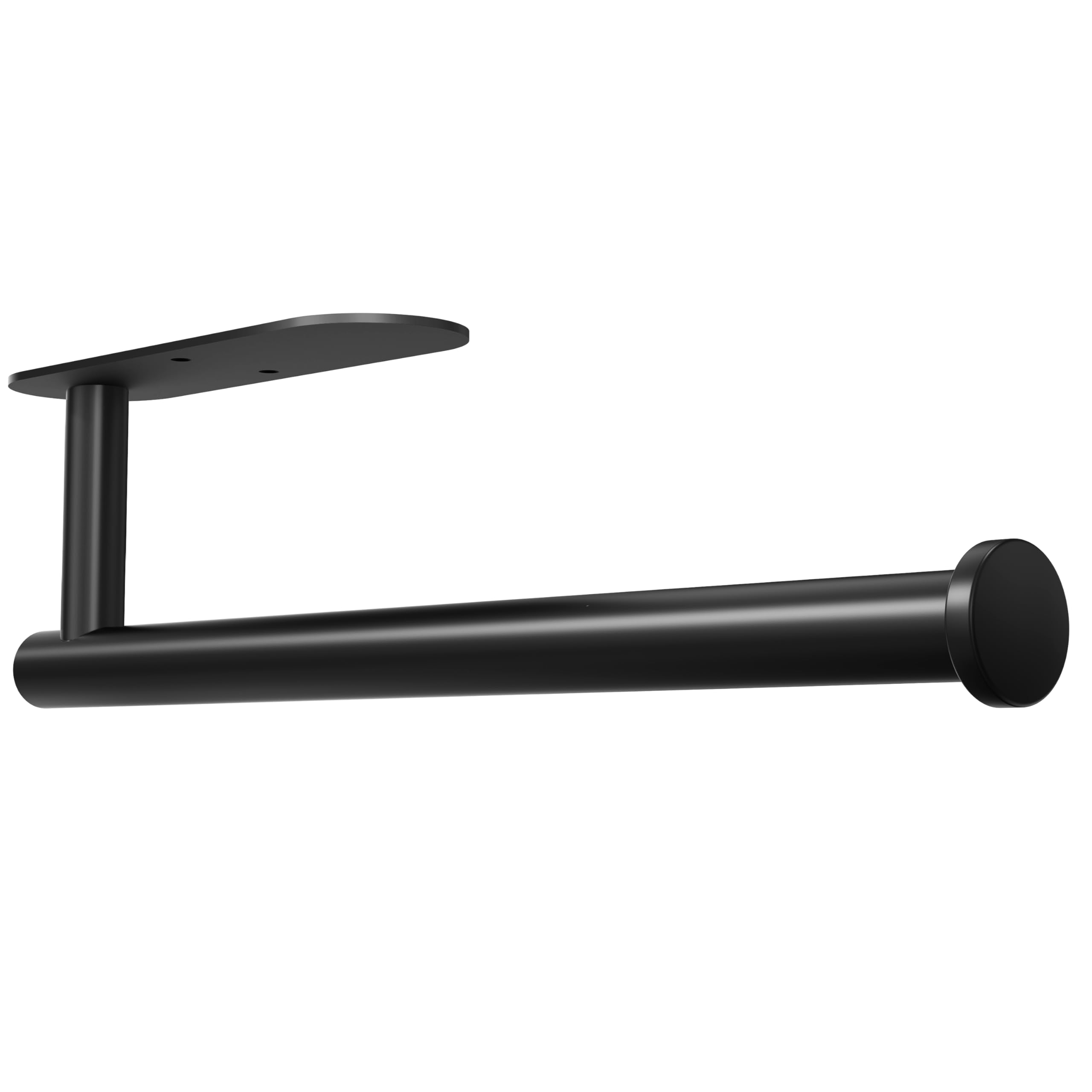 Photo 1 of Auxmir Paper Towel Holder Under Cabinet, Self Adhesive Paper Towels Rolls Racks for Kitchen, Wall Mount Thicken Stainless Steel Rustproof, Both Available in Adhesive and Screws for Bathroom RV, Black