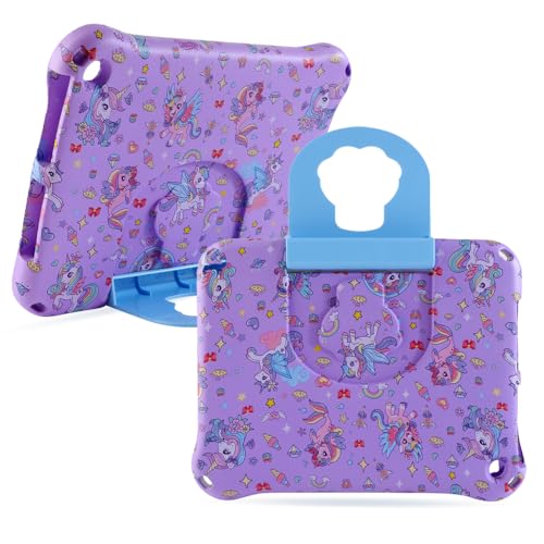 Topevoeon Unicorn Kindle Fire HD 8 Case for Kids