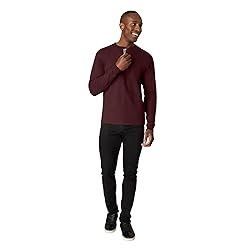 Hanes mens Beefy Long Sleeve Three-button Henley