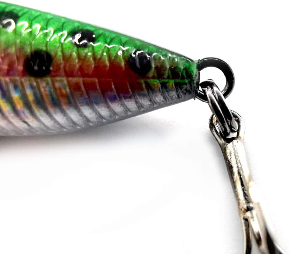 SEASKY Fishing Plug Lures Micro Popper Topwater Trout Attack in Freshwater (Green) : Sports & Outdoors