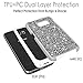 S6 Case, Galaxy S6 case, Cellularvilla [Slim Fit] [Hybrid] Luxury Bling Jewel Rock Crystal Rhinestone Diamond Case [Shockproof] Dual Layer Protective Cover for Samsung Galaxy S6 (Grey Silver)