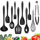 Silicone Kitchen Utensil Set - 10 Piece Cooking Utensils,Kitchen Gadgets Cookware Set - Best Kitchen Tool Set Gift By Lot-yeah