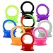 ZS 9 Pair Silicone Flexible Thin Ear Plugs Tunnels Double Flared Expander Ear Gauges Piercing (Gauge=1/2
