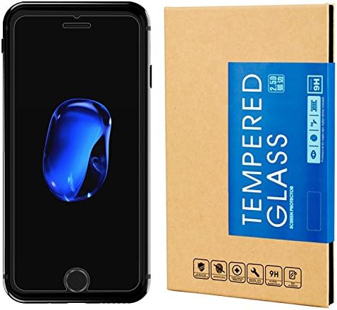 iPhone 7 Screen Protector, 2-Pack 9H Hardness 0.3MM Slim [Bubble Free] [Ultra Clear] [Scratch Proof] [Case Friendly] Tempered Glass Screen Protector for Apple iPhone 7 8 4.7"