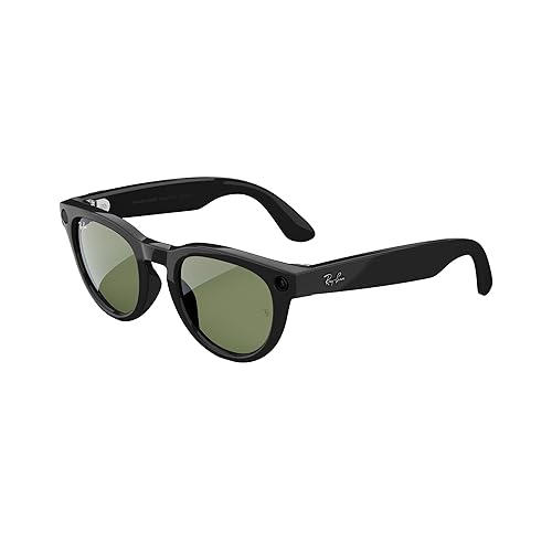 Ray-Ban Meta Glasses, Headliner, Low Nose Bridge Fit, Shiny Black