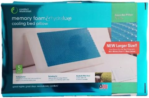 Comfort Revolution Memory Foam Hydraluxe Cooling Bed Pillow