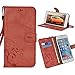 CORNMI Design for iPhone 6 plus Case, Premium Vintage Flip Wallet Leather Magnetic Closure Cover Skin for iPhone 6 plus and 6S plus 5.5 inch with Card Slots, Cash Compartment and Wrist Strap(Wine Red)
