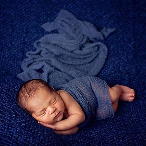Baby Photography Props Blanket Rayon Stretch Knit Wrap Newborn Photo Wraps Hammock Swaddling Padding Nubble Wraps 40 * 150cm